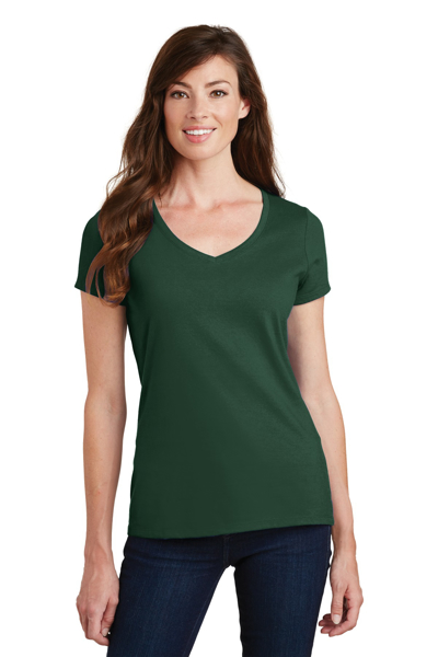 Picture of Port & Company Ladies Fan Favorite V-Neck Tee. LPC450V