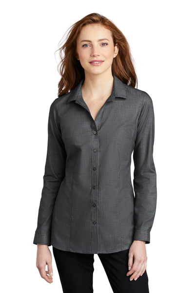 Picture of Port Authority Ladies Pincheck Easy Care Shirt LW645