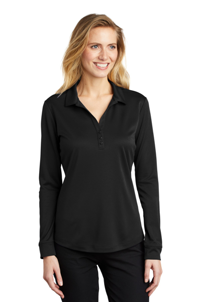 Picture of Port Authority Ladies Silk Touch Performance Long Sleeve Polo. L540LS