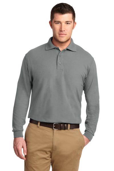 Picture of Port Authority Tall Silk Touch Long Sleeve Polo. TLK500LS