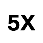 5X